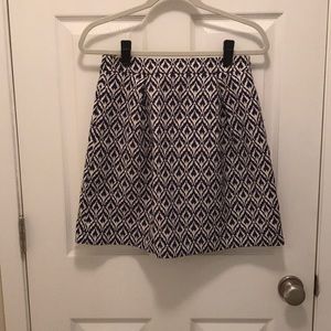 Navy Damask Skirt